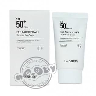 Крем солнцезащитный SPF50 The Saem Eco Earth Power Tone Up Sun Cream, 50 мл.