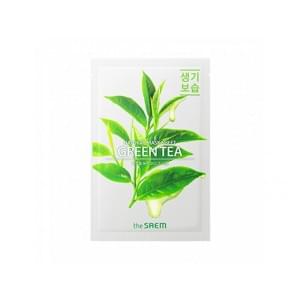 Маска тканевая с экстрактом зеленого чая The Saem Natural Green Tea Mask Sheet (NEW)