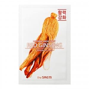 Маска тканевая с экстрактом женьшеня The Saem Natural REd Ginseng Mask Sheet (NEW)