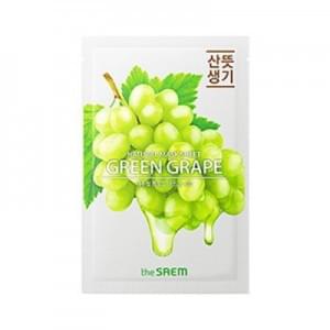 Маска тканевая с экстрактом винограда The Saem Natural Green Grape Mask Sheet (NEW)