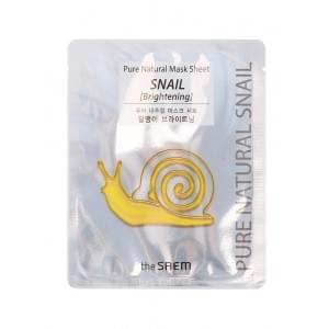 Маска тканевая улиточная (сияние) The SAEM Pure Natural Mask Sheet [Snail Brightening ]