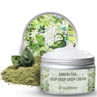 Крем для лица ультраувлажняющий SEANTREE GREEN TEA DEEP DEEP DEEP CREAM EX 3 IN 1 