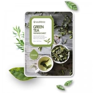 Маска для лица тканевая с экстрактом зеленого чая SEANTREE GREEN TEA MASK SHEET