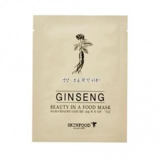 Маска для лица тканевая с женьшенем Skinfood Beauty in a Food Mask Sheet Ginseng 