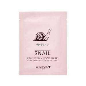 Маска для лица тканевая с муцином улитки Skinfood Beauty in a Food Mask Sheet, Snail