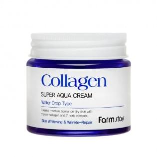 Крем суперувлажняющий с коллагеном FarmStay Collagen Super Aqua Cream, 80 мл.
