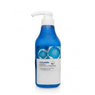 Шампунь-кондиционер увлажняющий с коллагеном FarmStay Collagen Water Full Shampoo&Conditioner, 530 мл.
