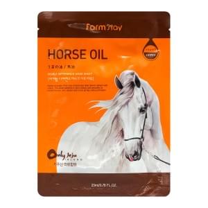 Маска тканевая для лица с лошадиным маслом FarmStay Visible Difference Mask Sheet Horse Oil