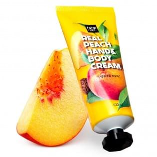Крем для рук и тела с персиком FarmStay Real Peach Hand & Body Cream, 100 мл.