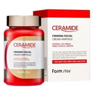 Укрепляющий ампульный крем-гель с керамидами FarmStay Ceramide Firming Facial Cream Ampoule 250 мл.