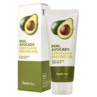 Отшелушивающий гель с экстрактом авокадо FarmStay Real Avocado Deep Clear Peeling Gel, 100 мл.