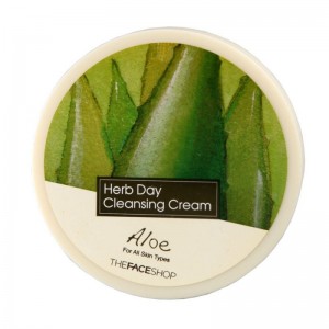Мягкий очищающий крем с алоэ The Face Shop Herbday Cleansing Cream Aloe