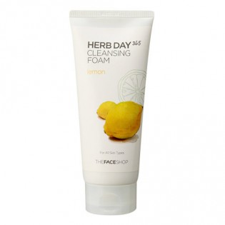 Пенка для умывания лимон The Face Shop HERBDAY 365 CLEANSING FOAM LEMON