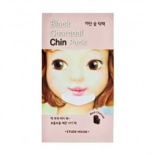 Патчи для подбородка от черных точек с древесным углем Etude House Black Charcoal Chin pack 