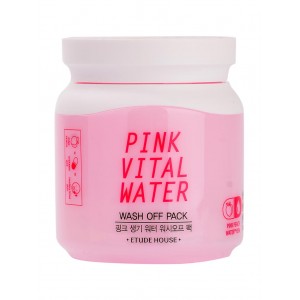 Маска для лица с экстрактом персика Etude House PINK VITAL WATER WASH OFF PACK 