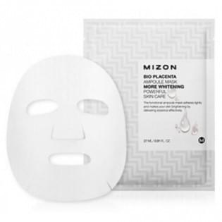 Маска для лица осветляющая с экстрактом плаценты MIZON BIO PLACENTA AMPOULE MASK