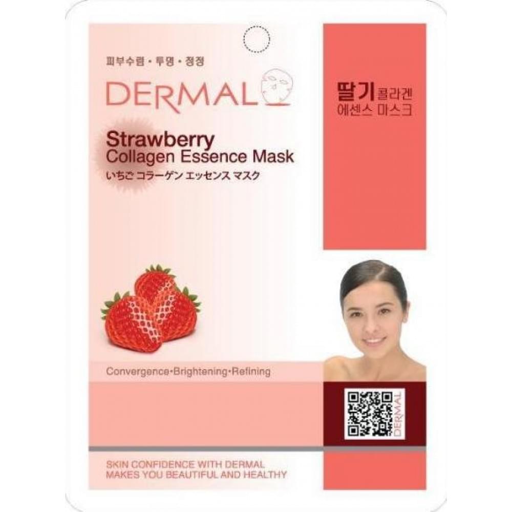 Collagen essence mask. Маска тканевая Корея Dermal. Dermal Strawberry Collagen Essence Mask. Dermal тканевая маска Strawberry Collagen Essence Mask с коллагеном и экстрактом клубники. Маска для лица `Dermal` с коллагеном.