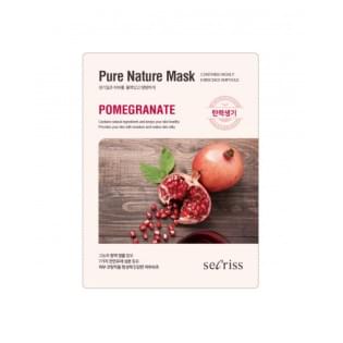 Маска для лица тканевая с гранатом ANSKIN Secriss Pure Nature Mask Pack-Pomeganate