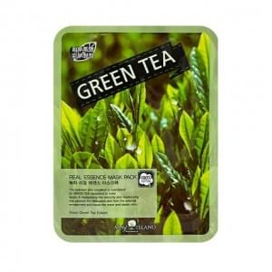 Маска для лица тканевая с зеленым чаем May Island Real Essence Green Tea Mask Pack